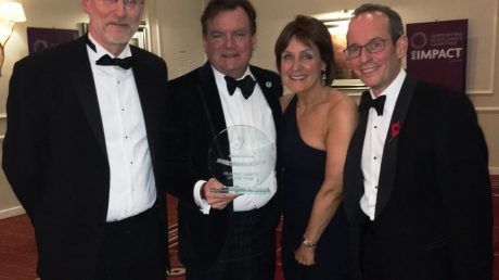 Prostate Scotland with the charity of the year award