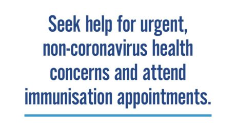 Seek Help for urgent heath concerns and immunisations
